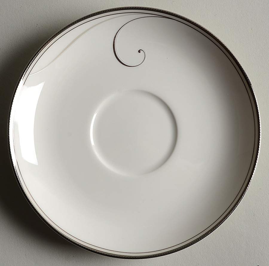 Platinum Wave Saucer by Noritake-1