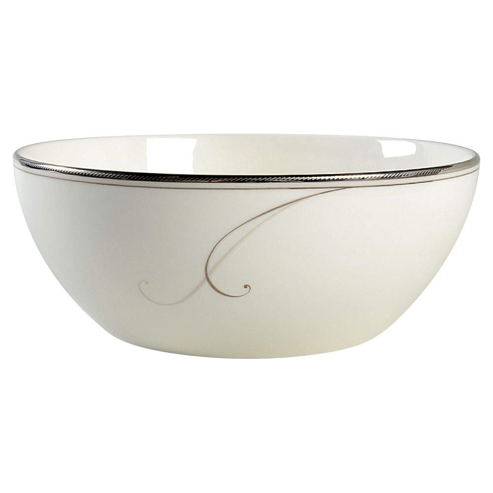 Platinum Wave 7" Round Vegetable Bowl by Noritake-1