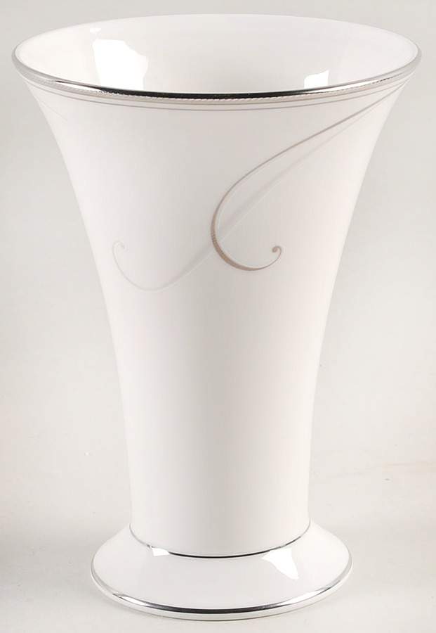 Platinum Wave 6" Vase by Noritake-1