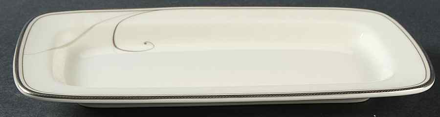 Platinum Wave 1/4 Lb Butter No Lid by Noritake-1