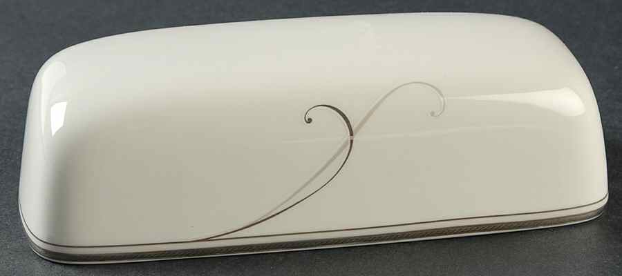 Platinum Wave Lid for 1/4 Lb Butter by Noritake-1
