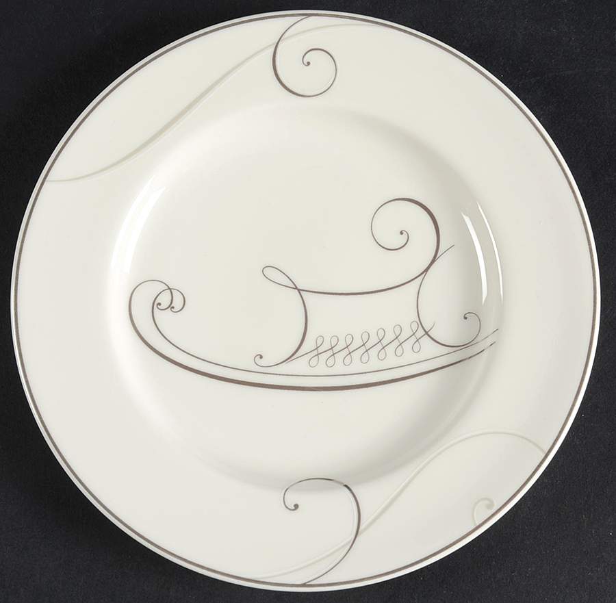 Platinum Wave Appetizer Plate by Noritake-1