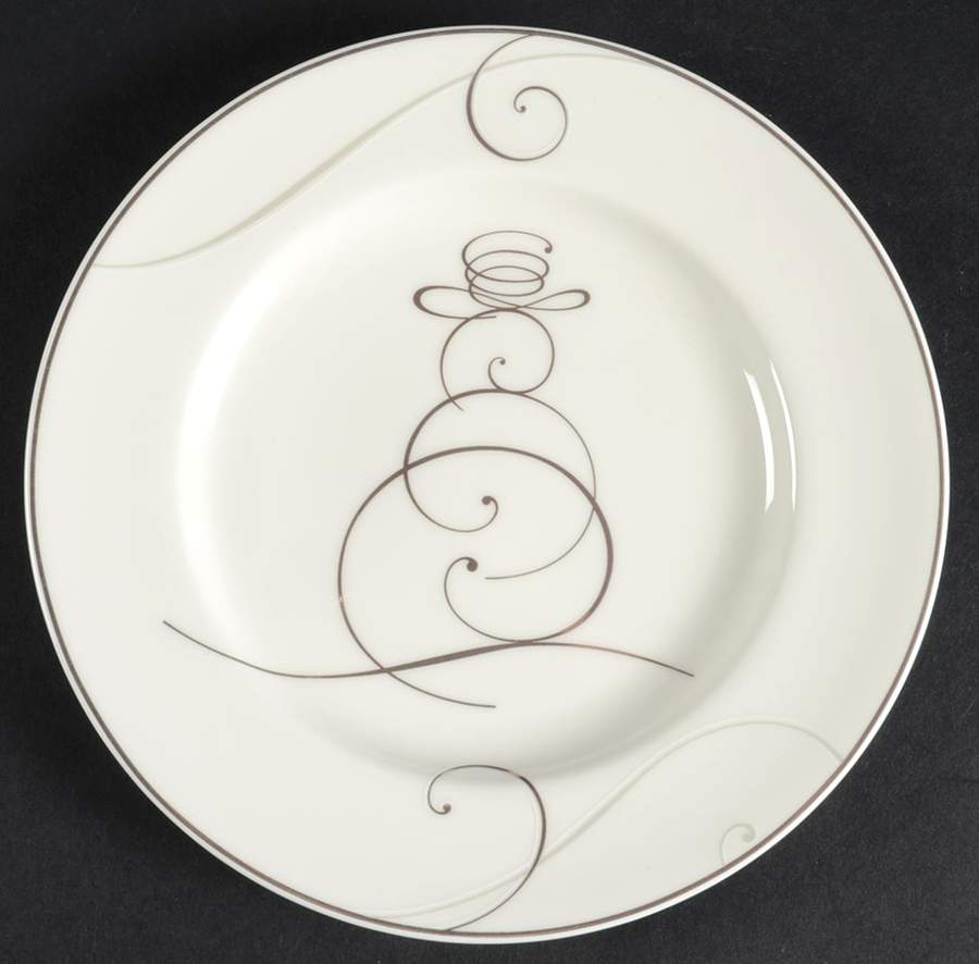Platinum Wave Appetizer Plate by Noritake-1