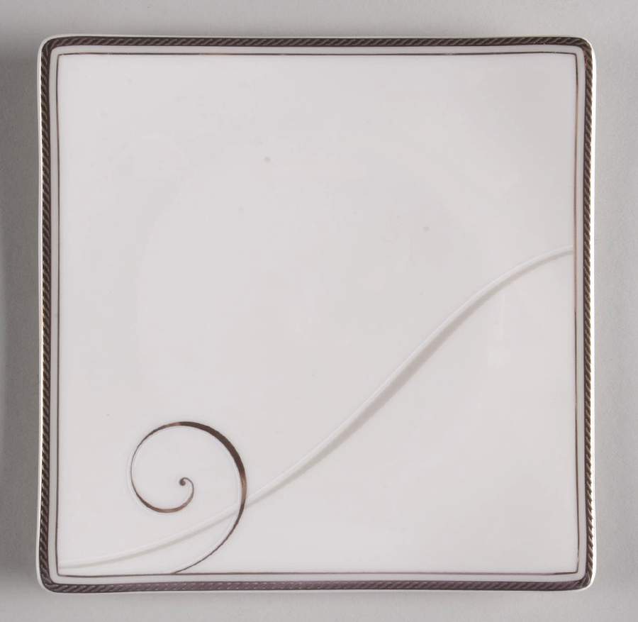 Platinum Wave Appetizer Plate by Noritake-1