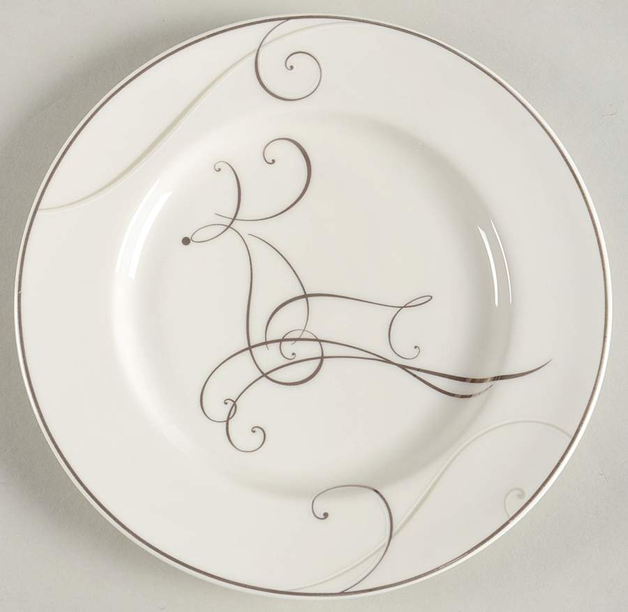 Platinum Wave Appetizer Plate by Noritake-1