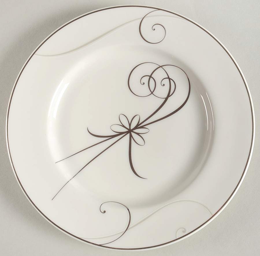 Platinum Wave Appetizer Plate by Noritake-1