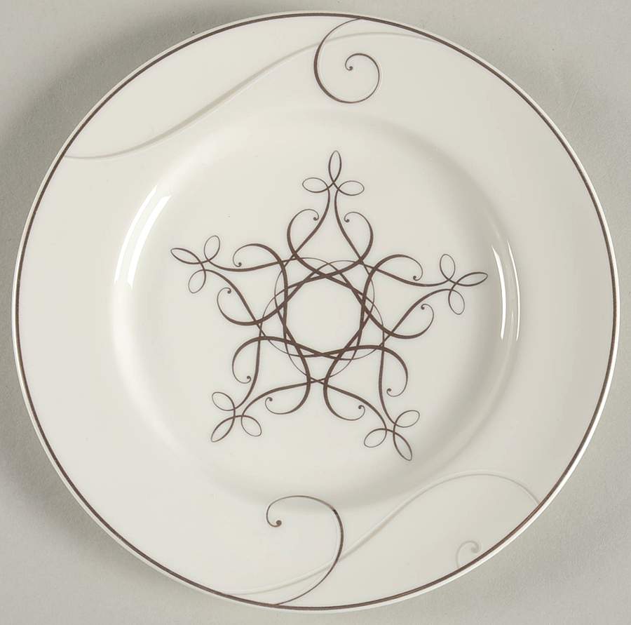 Platinum Wave Appetizer Plate by Noritake-1
