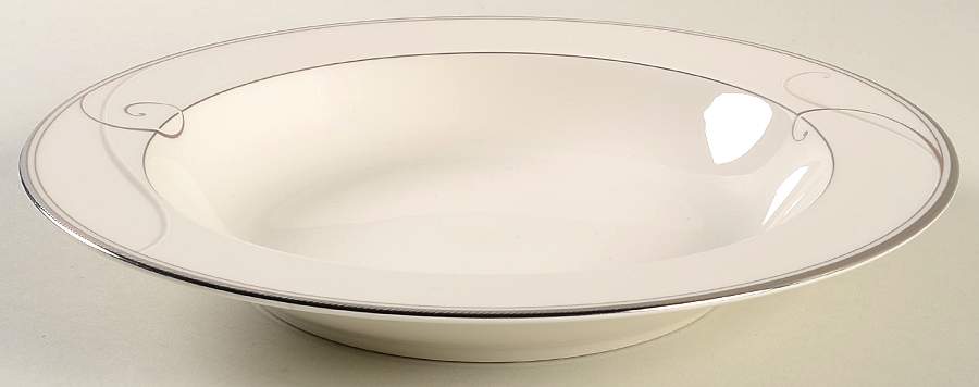 Platinum Wave 10" Pasta Serving Bowl by Noritake-1