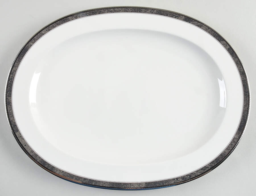 Verano 14" Oval Serving Platter by Noritake-1