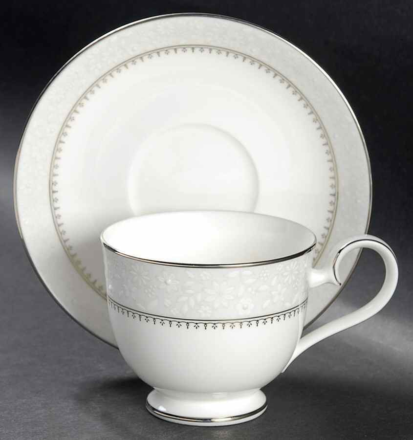 Yardsley Footed Cup & Saucer Set by Noritake-1