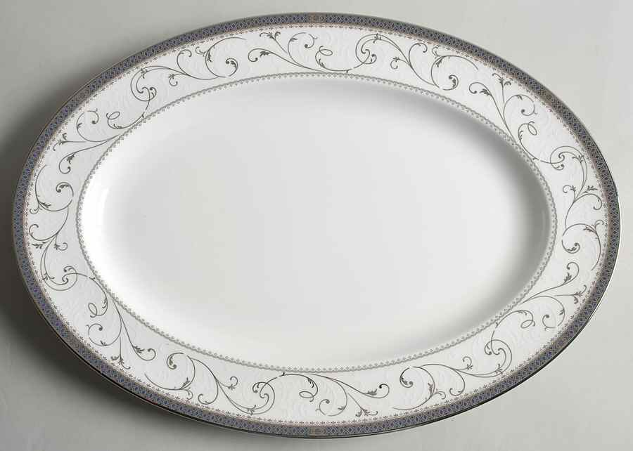 Corinth 16" Oval Serving Platter by Noritake-1