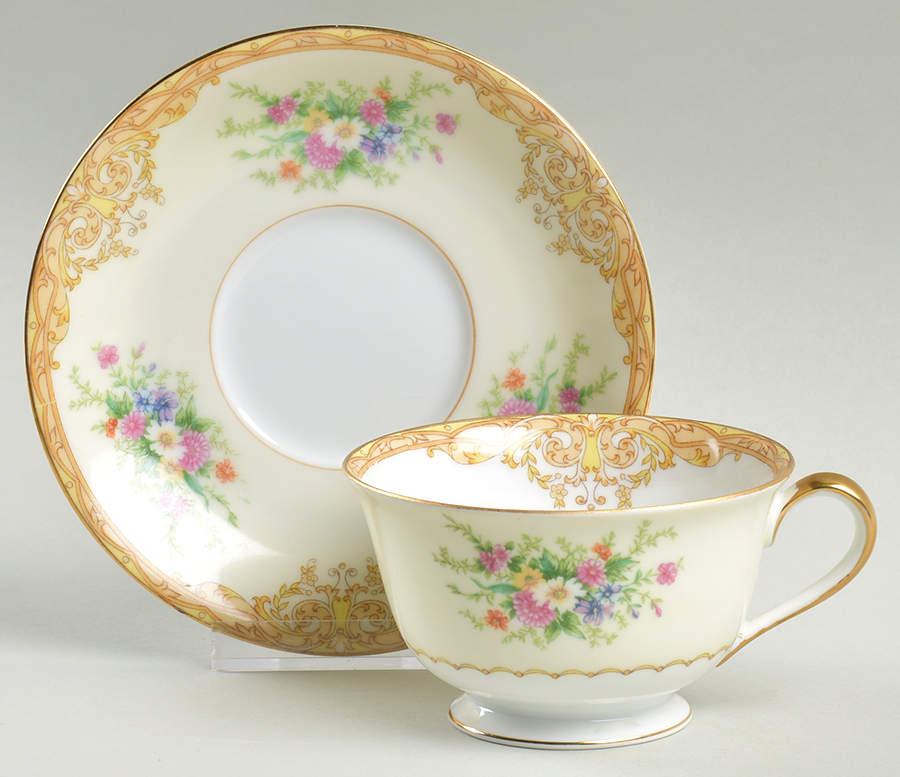 Ahlen Footed Cup & Saucer Set by Noritake-1