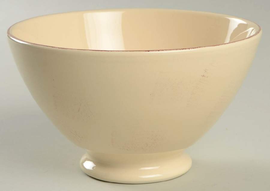Maintenon Patine Vanilla Footed Cereal Bowl by Niderviller (France)-1