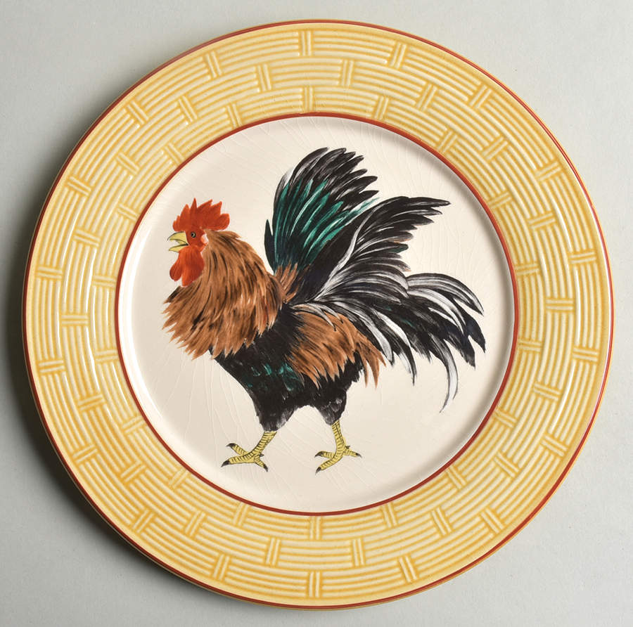 Cour Normandie Golden Straw Salad/Dessert Plate by Niderviller (France)-1