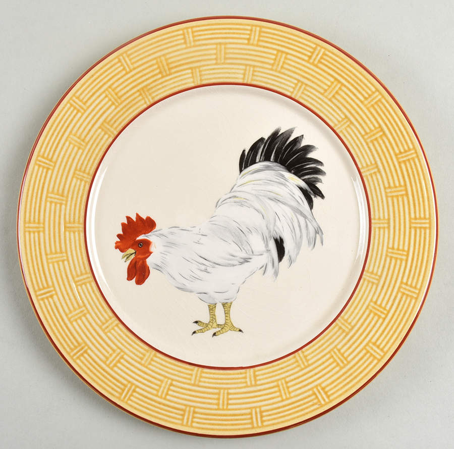 Cour Normandie Golden Straw Salad/Dessert Plate by Niderviller (France)-1