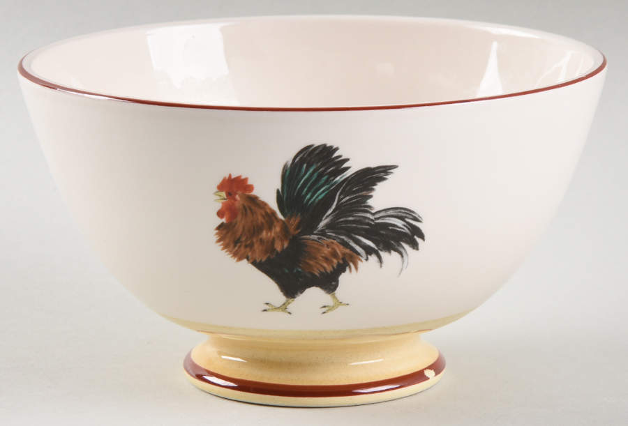 Cour Normandie Golden Straw Footed Soup/Cereal Bowl by Niderviller (France)-1