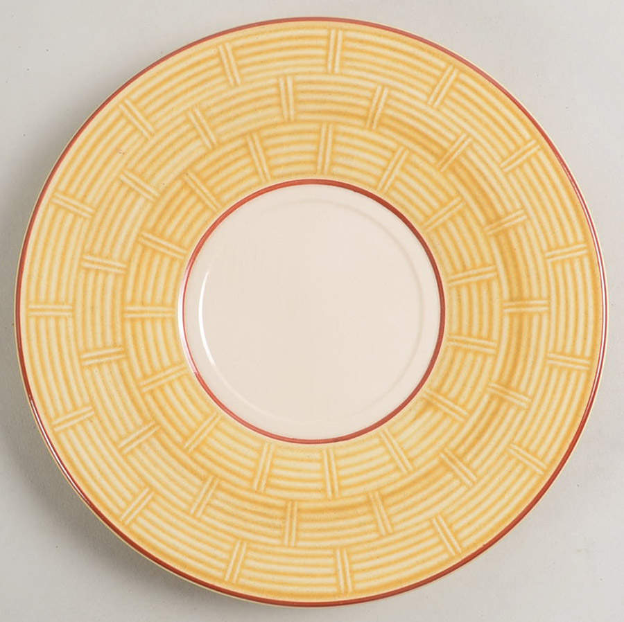 Cour Normandie Golden Straw Saucer for Flat Cup by Niderviller (France)-1
