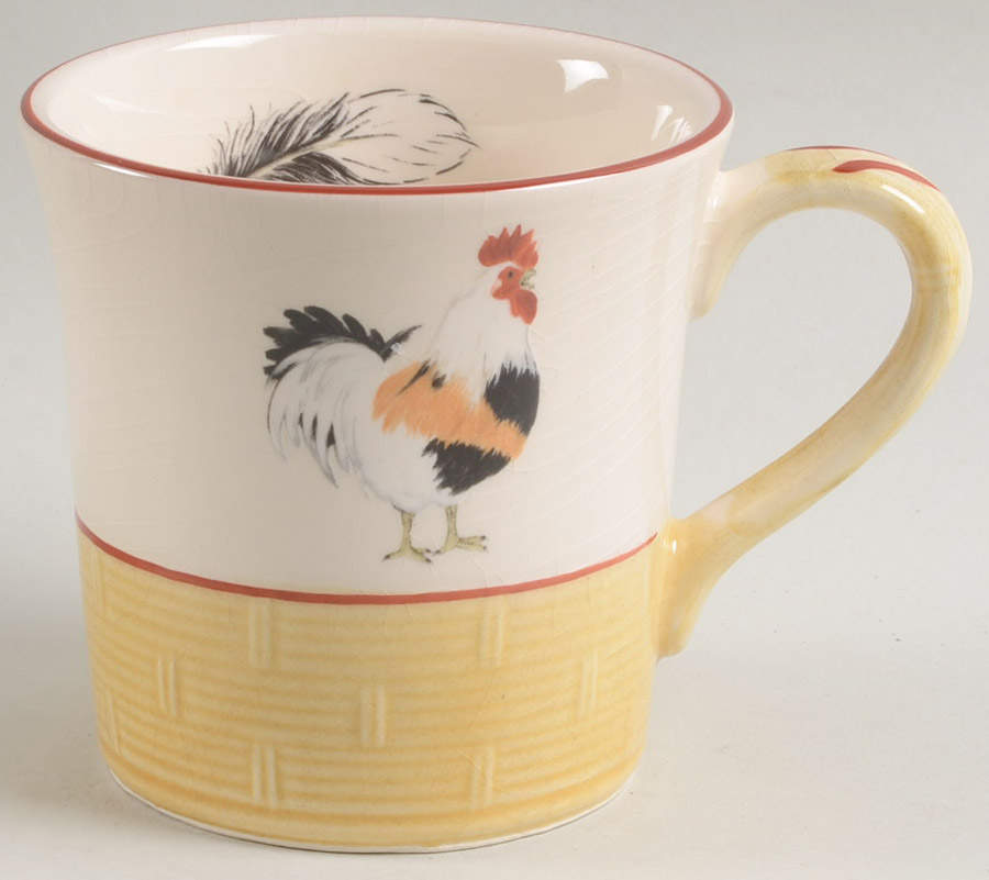 Cour Normandie Golden Straw Mug by Niderviller (France)-1