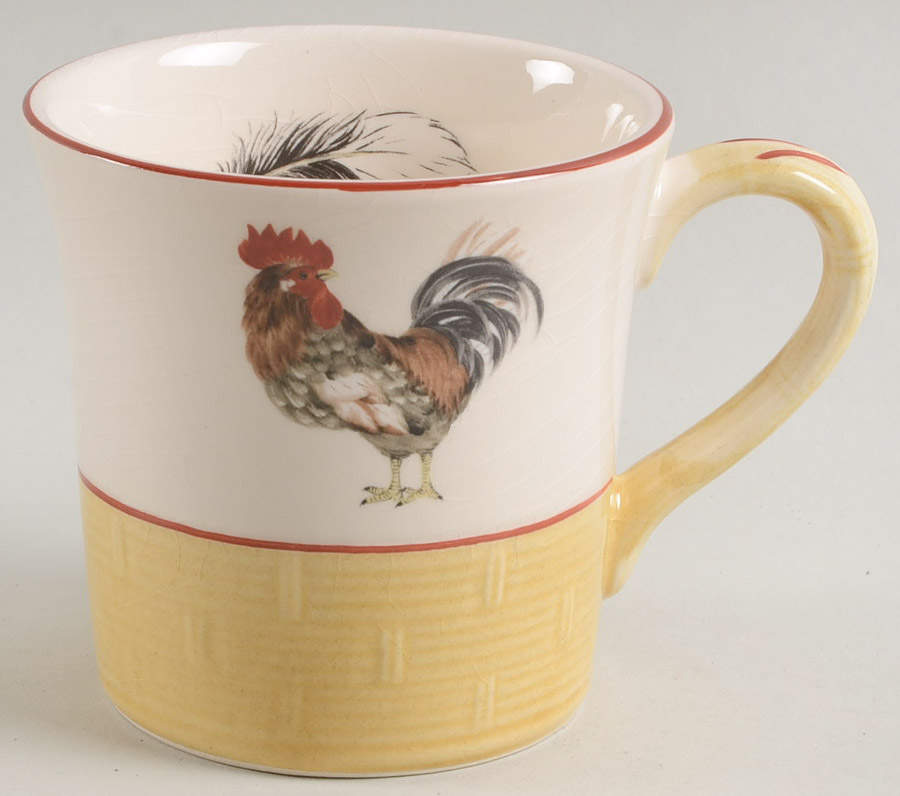 Cour Normandie Golden Straw Mug by Niderviller (France)-1