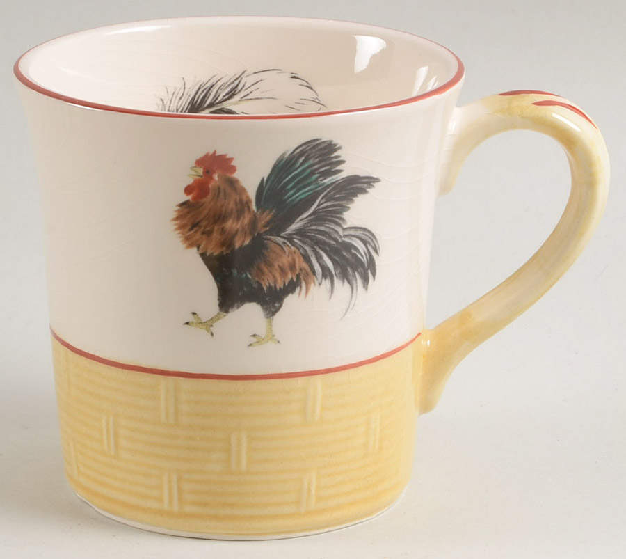 Cour Normandie Golden Straw Mug by Niderviller (France)-1
