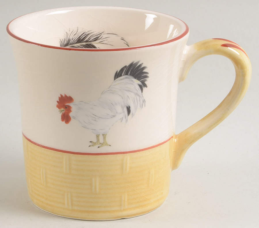 Cour Normandie Golden Straw Mug by Niderviller (France)-1