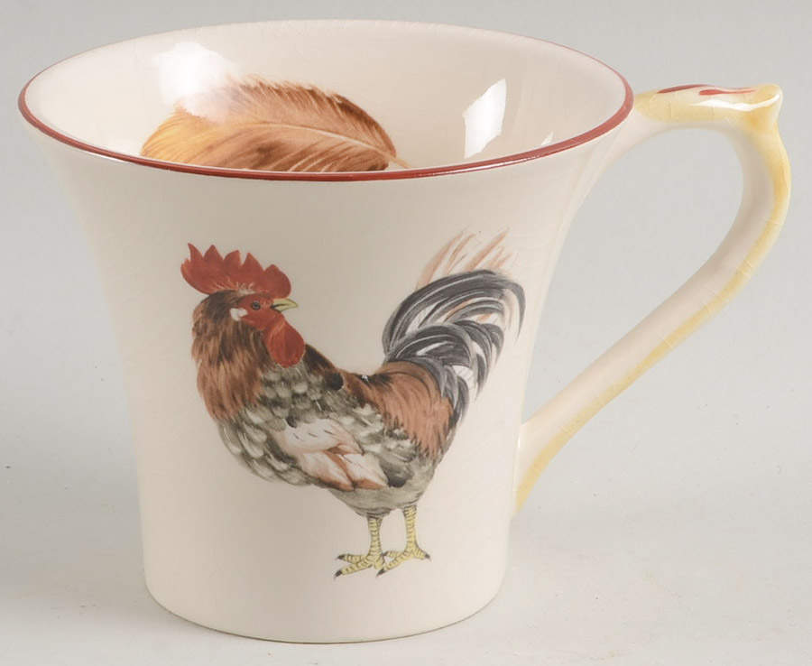 Cour Normandie Golden Straw Flat Cup by Niderviller (France)-1