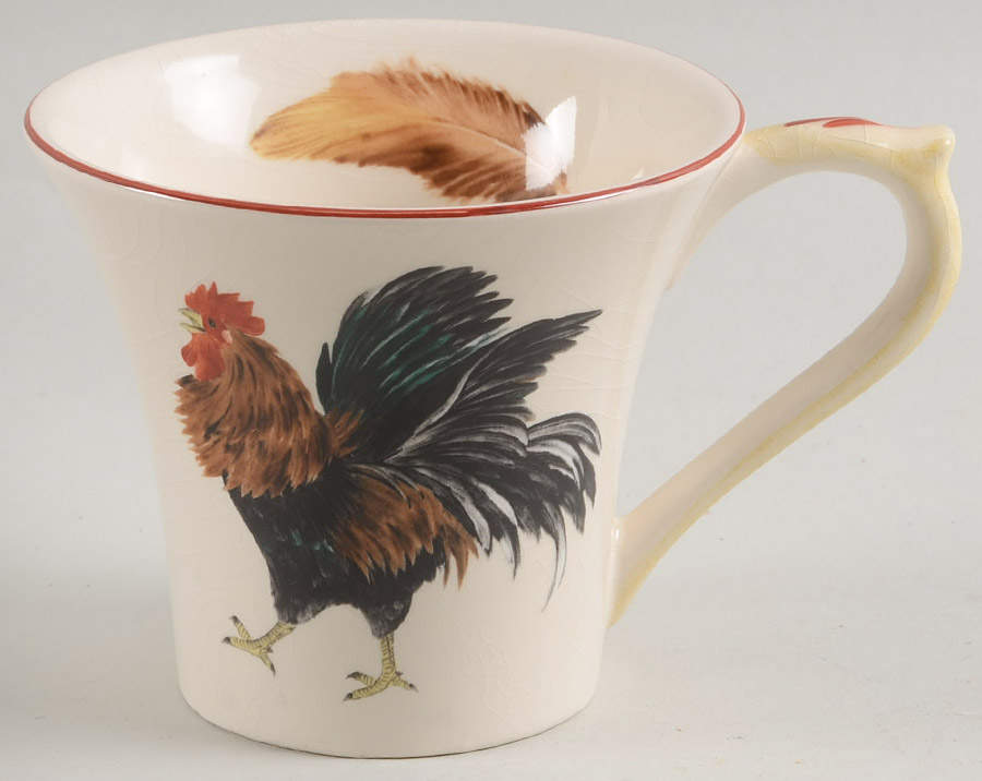 Cour Normandie Golden Straw Flat Cup by Niderviller (France)-1