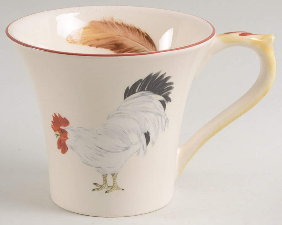 Cour Normandie Golden Straw Flat Cup by Niderviller (France)-1