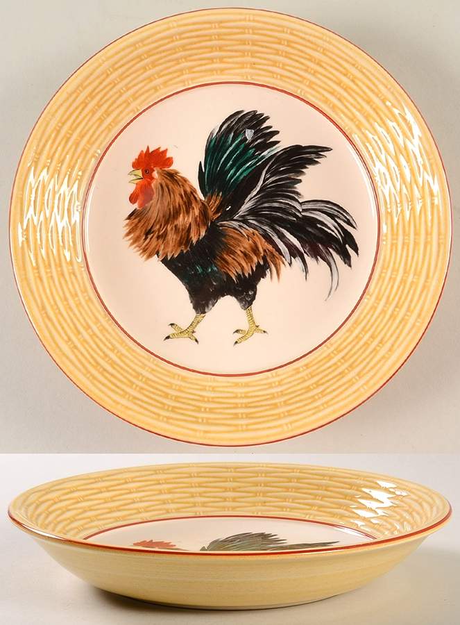 Cour Normandie Golden Straw Soup/Cereal Bowl by Niderviller (France)-1