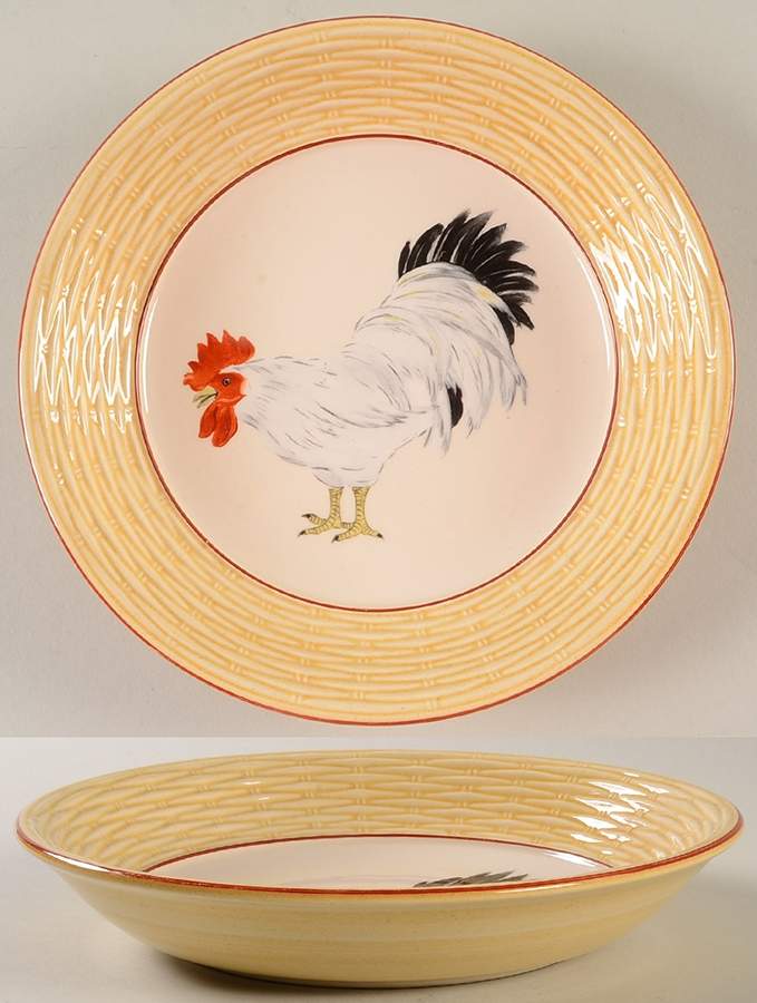 Cour Normandie Golden Straw Soup/Cereal Bowl by Niderviller (France)-1