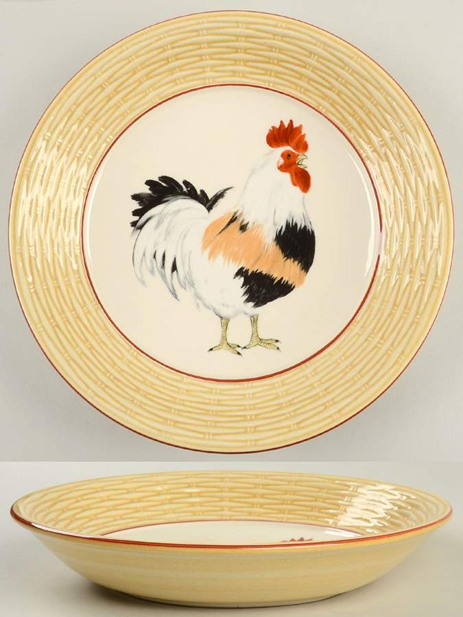 Cour Normandie Golden Straw Soup/Cereal Bowl by Niderviller (France)-1