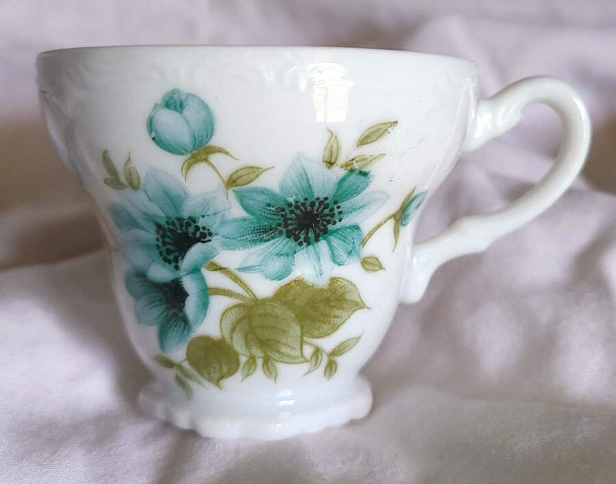 Morning Footed Cup & Saucer Set by Norleans-1
