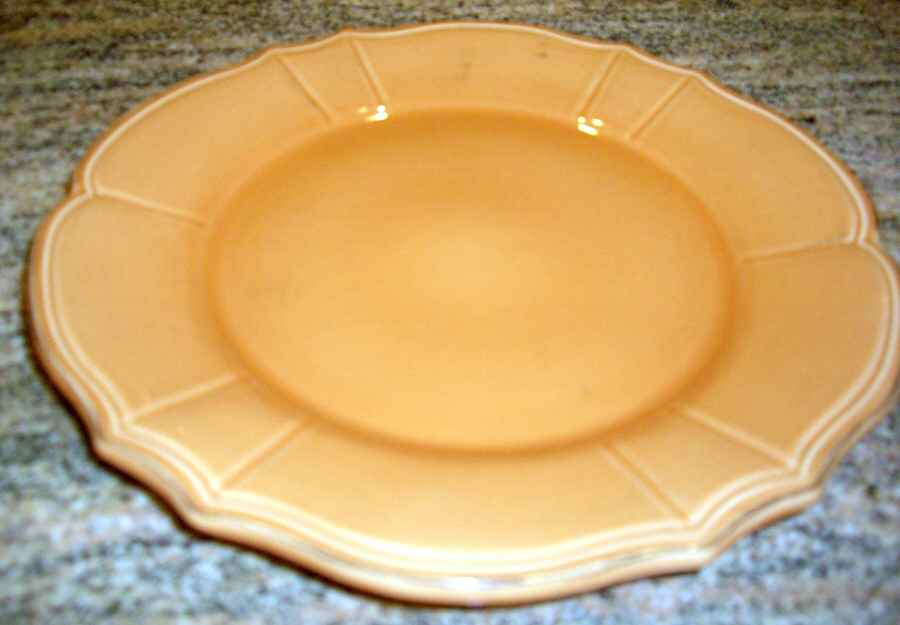 Maintenon Patine Terra Cotta Dinner Plate by Niderviller (France)-1