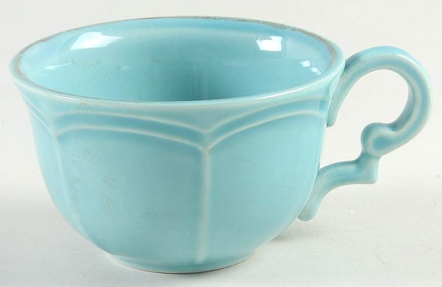 Maintenon Patine Celadon Flat Cup by Niderviller (France)-1