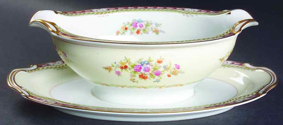 N2632 Gravy Boat with Attached Underplate by Noritake-1