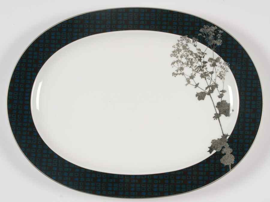 Verdena 14" Oval Serving Platter by Noritake-1