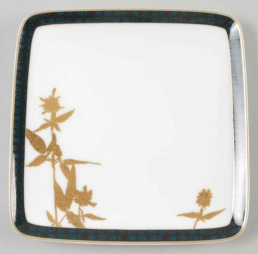 Verdena Gold Square Salad Plate by Noritake-1