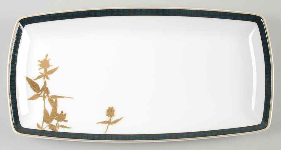 Verdena Gold 14" Rectangular Serving Platter by Noritake-1