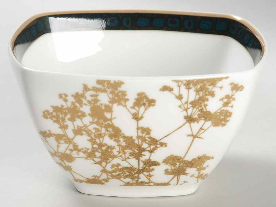 Verdena Gold 4" Square Bowl by Noritake-1