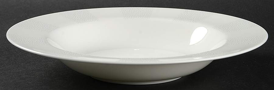 Falling Snow Rim Soup Bowl by Noritake-1