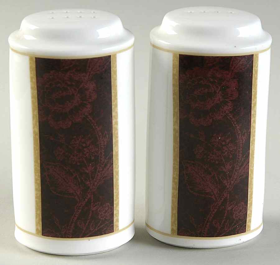 Mahogany Rose Salt & Pepper Set by Noritake-1