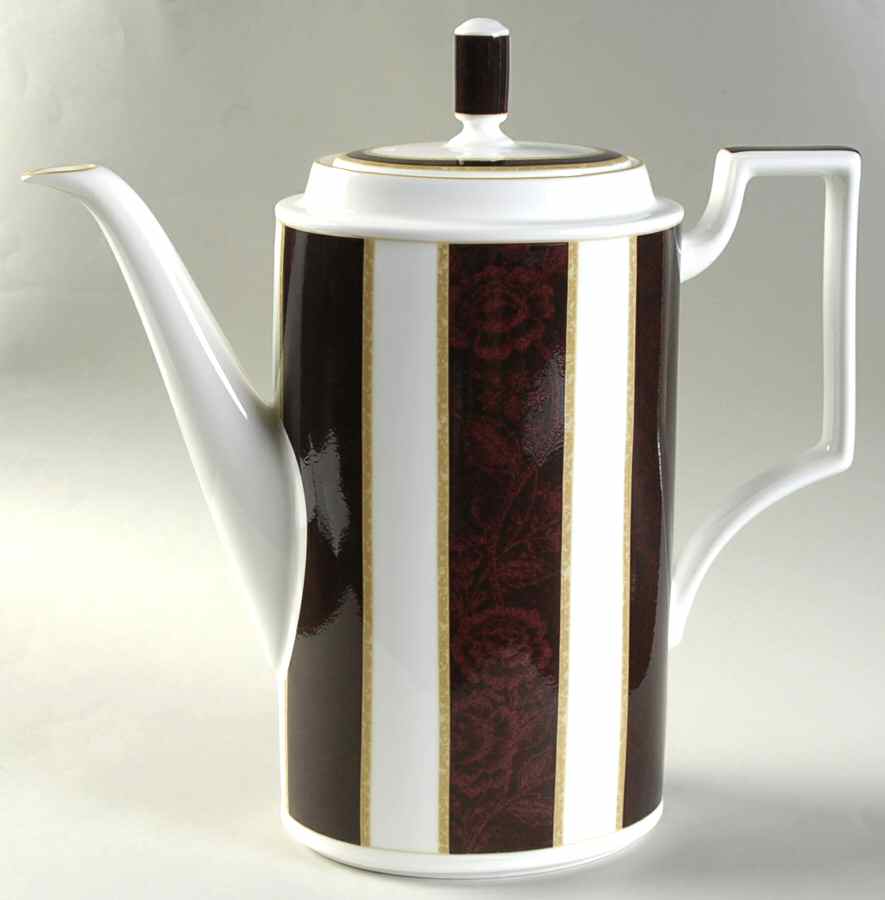 Mahogany Rose Coffee Pot & Lid by Noritake-1
