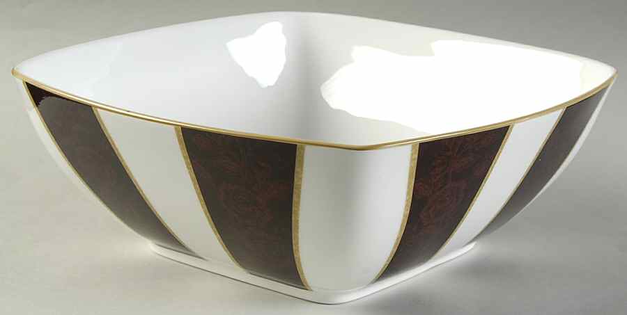 Mahogany Rose 9" Square Salad Serving Bowl by Noritake-1
