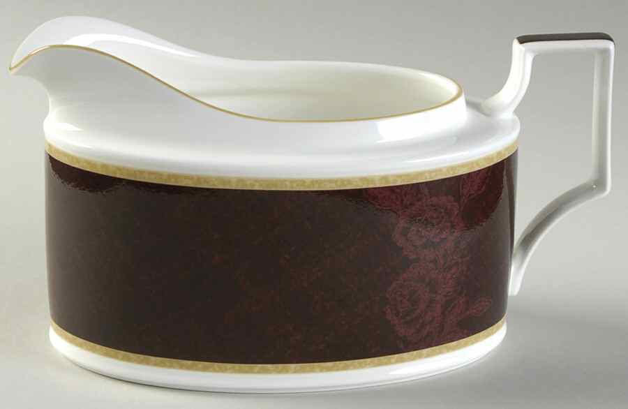 Mahogany Rose Gravy Boat by Noritake-1