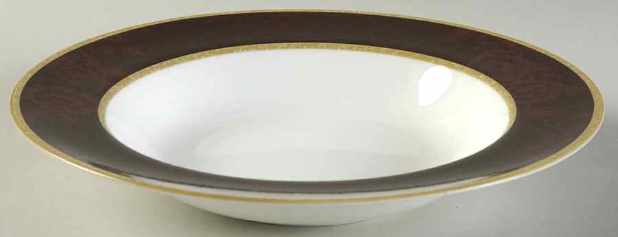 Mahogany Rose Rim Soup Bowl by Noritake-1