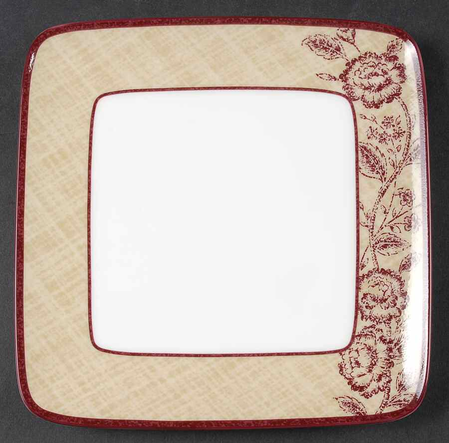Tapestry Rose Square Salad Plate by Noritake-1