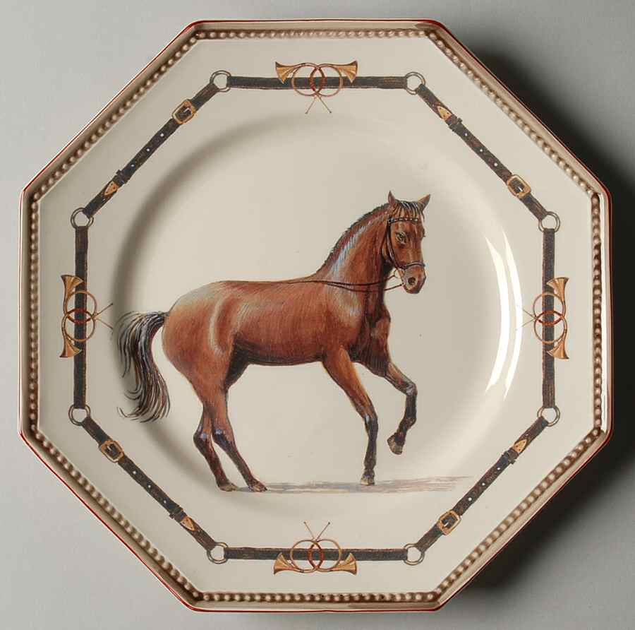 Chantilly Dinner Plate by Niderviller (France)-1