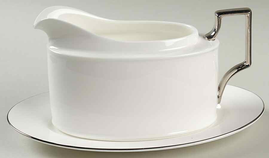 Maestro Gravy Boat & Underplate (Relish/Butter) by Noritake-1