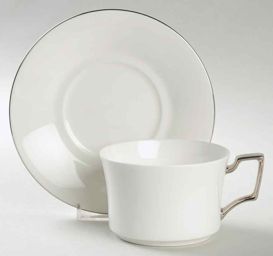 Maestro Flat Cup & Saucer Set by Noritake-1