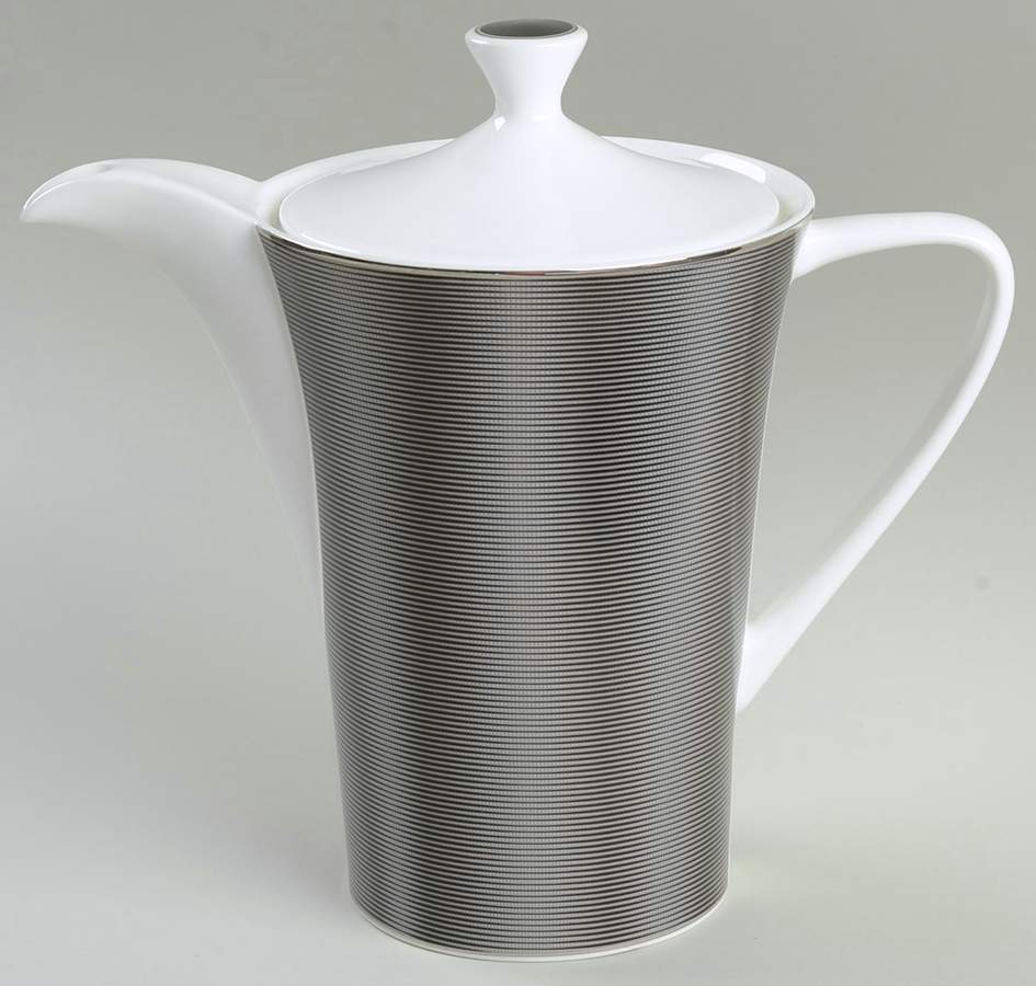 Silk Black Tea/Coffee Pot & Lid by Nikko-1